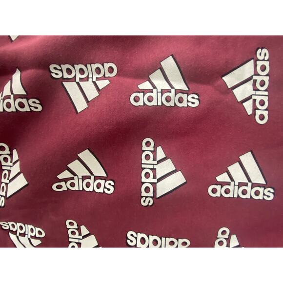 Adidas All Over Print Hoodie in Victory Crimson (Burgundy) Pullover Size 2XL - Picture 7 of 10